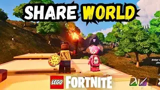 How to Share World in LEGO Fortnite - Play with Friends #fortnitelego