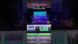 Difference between vocal effects on and vocal effects off #livemixing #audioengineering