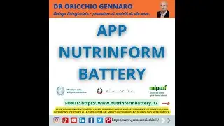 APP NUTRINFORM BATTERY - DR ORICCHIO GENNARO BIOLOGO NUTRIZIONISTA