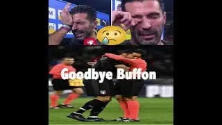 Gianluigi Buffon crying In His Last Match Vs Sweden