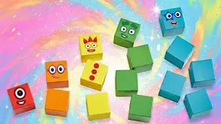 NUMBERBLOCK SATISFIYING VIDEO -  NUMBERBLOCKS SAND PAINTING HANDSOME PRINCE IN GALAXY LAND ASMR