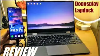 ОБЗОР: Dopesplay Lapdock — превратите смартфон в ноутбук? — портативный сенсорный монитор с клави...