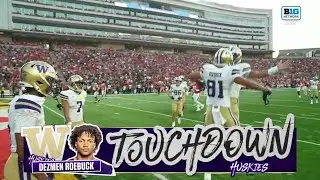 Demond Williams Jr. HITS Dezmen Roebuck in the END ZONE vs. Maryland | Washington Football |10/04/25