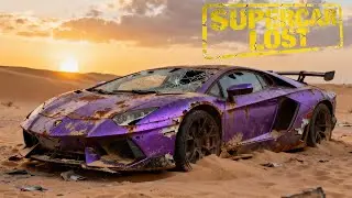 $500K Lamborghini Aventador SVJ Left in Dubai Sun – From Sand‑Buried to Supercar Shine (No Talking)