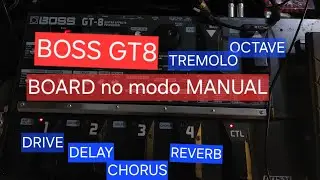 Como Trocar as fun&ccedil;&otilde;es do FOOT SWITCH no modo MANUAL da BOSS GT8!! PROGRAME SEU BOARD COMO QUISER 😎🔥