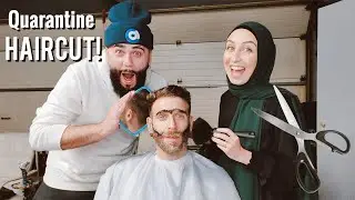 Giving my husband a HAIRCUT at home!