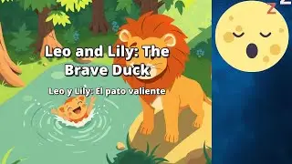 ENG/ Spanish Bilingual Bed time story Leo and Lily the brave duck with soft music