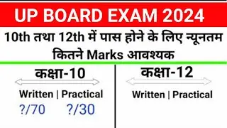 यूपी बोर्ड परीक्षा 2024 पासिंग नंबर?Up board exam 2024 Up board passing marks 2024 10th&12th passing