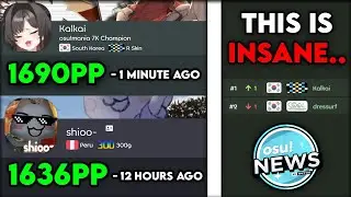 2 PP Record's & *NEW* Rank 1 In Less Than 24 Hours?! | osu! News