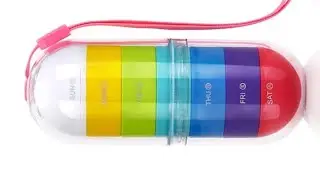 Pocket pill box travel medicine case waterproof sealing pillbox colorful pill box