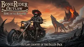 BoneRider Outlaw 🔥 Howl in the Ashlands 🐺 Outlaw Country of the Fallen Pack
