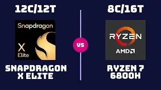 Qualcomm Snapdragon X Elite vs AMD Ryzen 7 6800H &ndash; CPU Comparison | Which CPU is Better?