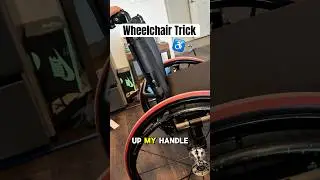 Using my chair as a tool♿️😂#Wheelchair #Disabled #Trick