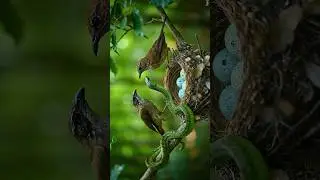 Bird vs Snake 🕊️🦅vs 🔥🐍 Ai Shorts #birds​ #nature​ #wildlife​