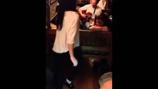 Emma O'Sullivan Irish dancing in Doolin