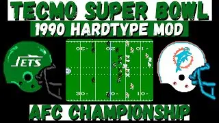 Плей-офф 1990 Tecmo Super Bowl — Jets против Dolphins, чемпионат AFC — NES