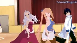 【MMD Fairy Tail】Lucy, Grey, Mira, Luxus, Erza et Jellal - Die young