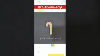 Christmas Candy Cane #diy #christmascraft #papercraft #shorts #short #christmasdecoration