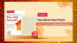 Sirona Pain Relief Heat Patches for Period Pain & Menstrual Cramps #shorts #shortsfeed