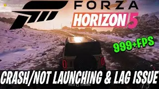 Forza Horizon 5 Crash & Lag Fix (easy steps✅)!!