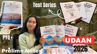 PW Only IAS Udaan 2026 Book Review🔥| Complete UPSC Prelims Notes| UPSC PYQ + Test Series