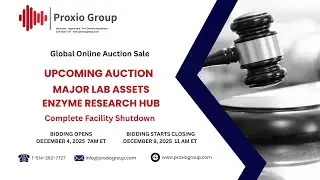MAJOR LAB ASSETS AUCTION SALE- ENZYME RESEARCH HUB