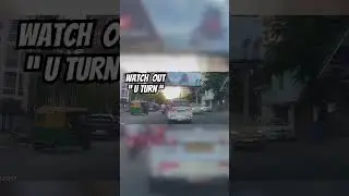 Sudden U turn , Zero warning-Chaos on road  #stayalert , #uturn #eyeswideopen #expecttheunexpected