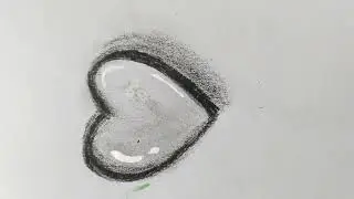 3D heart drawing technique ।।#art #drawing #3dart #heart 