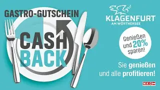 Gastro-Gutschein Cash-Back-Aktion der Landeshauptstadt Klagenfurt am W&ouml;rthersee