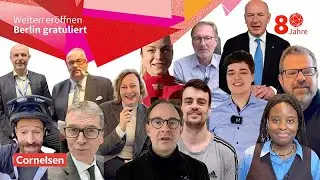 Welten er&ouml;ffnen: Berlin gratuliert #80JahreCornelsen