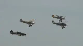 Hawker Quartet at Flying Legends 14th July