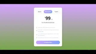 Animated Pure CSS Pricing Cards | First Video of the Channel | Programmer Guru