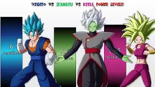 Vegito vs Zamasu vs Kefla 🔥 Power Levels Over the Years | Dragon Ball Super