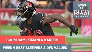 Bam Knight, Kareem Hunt, Colston Loveland & more: BEST Week 9 fantasy SLEEPERS & DFS LINEUP PICKS