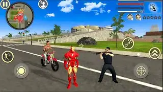 Iron Rope Hero Vice Town City - Fun at NY City - Android Gameplay