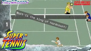Retro Playthrough Of Super Tennis For The Super Nintendo Part 1