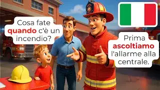 🇮🇹 Master Fire Station Safety Talk | A1-A2 | Learn Italian Fast