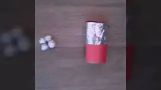Mini bazooka with paper