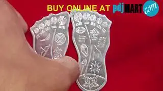 PDJ's Silver Laxmi Charan Symbol With - Call @ +919929984571 | Buy @ pdjmart.com