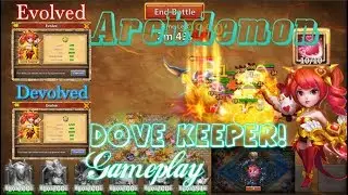 Opening Dove Keeper on my Main Devo and Archdemon Gameplay - Castle Clash