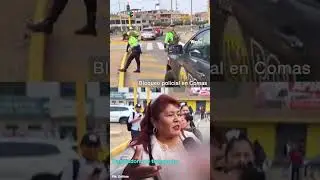 Transportistas rechazan accionar de la Polic&iacute;a que impide que la protesta llegue al centro de Lima