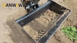 Mini Excavator Screening Bucket in Action | Efficient Soil & Rock Sifting!