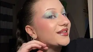 Blue & Brown Makeup look🩵💙