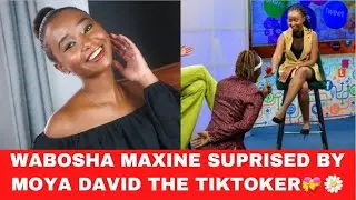 WABOSHA MAXINE SUPRISED WITH A DANCE AND FLOWERS🌷BY MOYA DAVID THE #TIKTOKER AT THE TREND NTV