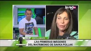 Las primeras im&aacute;genes del matrimonio de Savka Pollak