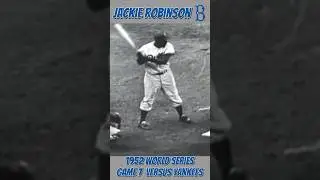 Dodgers Jackie Robinson At Bat With Bases Loaded Game 7 - 1952 #WorldSeries #baseball #MLB