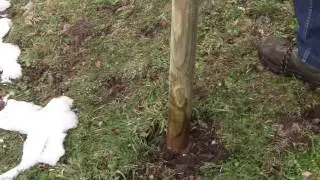 🪨 Hincado de poste - valla para ganado en terreno rocoso (madera)