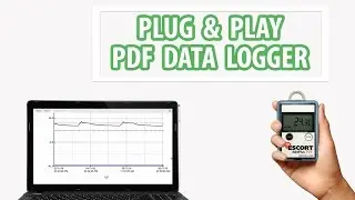 Plug and Play type Temperature Data Logger with 8000 memory capacity; Excel, PDF and TXT reports