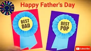 Fathers day card idea | Best Dad card | Best Dad badge #FathersDay