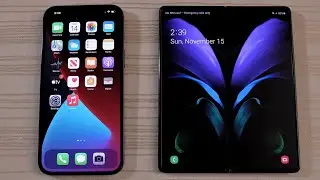 ТЕСТ СКОРОСТИ iPhone 12 Pro Max и Samsung Galaxy Z Fold 2!